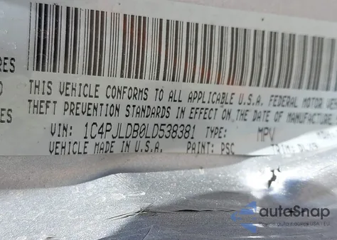 2020 Jeep Cherokee Limited Fwd from USA, damaged, VIN 1C4PJLDB0LD538381
